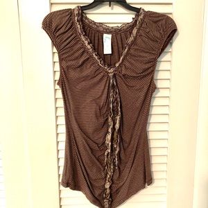 Anthropologie Ruched Tank size Small